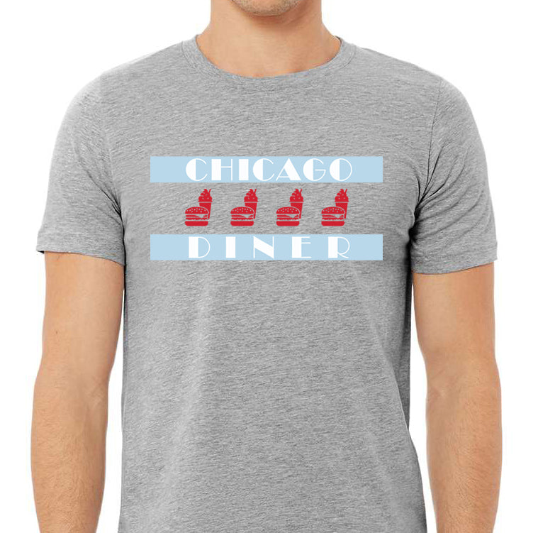 Official Chicago Diner T-Shirt: Chicago Flag, Organic – Chicago